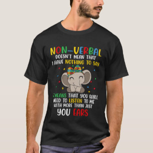 Camiseta Tenho Puzzle de Conscientização sobre Autismo Não