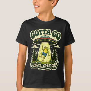 Camiseta Tenho que ir as vibrações estão desligadas sapo en