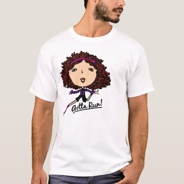 Camiseta Tenho que ir, garota original (Frente)