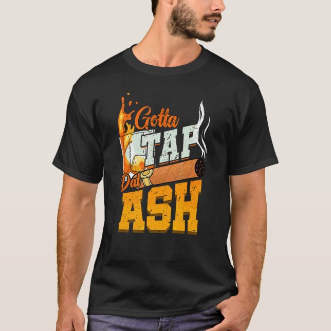 Camiseta Tenho Que Tocar No Sussurro De Álcool De Cinza (Frente)