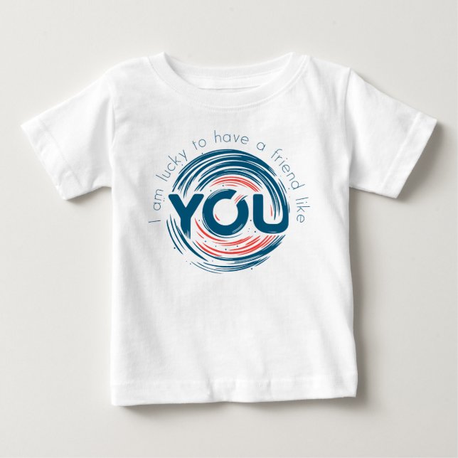 Camiseta Tenho sorte de ter um amigo como você (Frente)