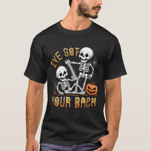 Camiseta Tenho Suas Costas Esqueletos Espinha Humor Dia das