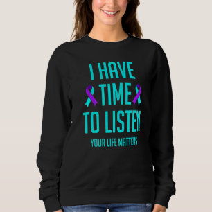 Camiseta Tenho Tempo Para Ouvir Mês de Conscientização sobr