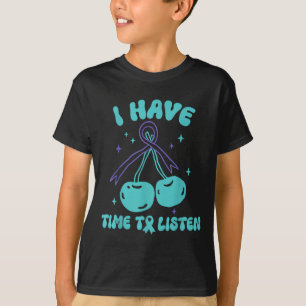 Camiseta Tenho Tempo Para Ouvir Suicídio Com Saúde Mental