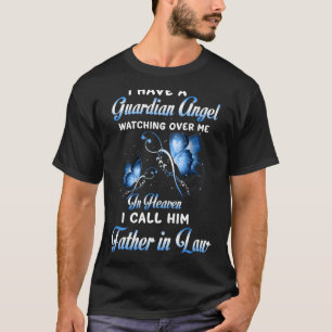 Camiseta Tenho Um Anjo Guardião A Olhar Para Mim O Meu Pai