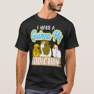 Camiseta Tenho Um Vício De Porco Engraçado. 