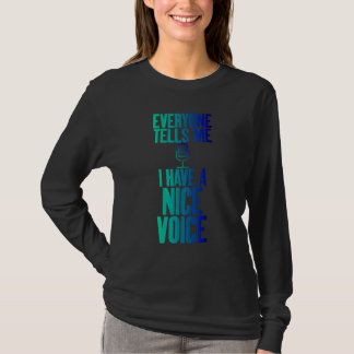 Camiseta Tenho Uma Boa Voz Ator Voz Artista De Gravação G