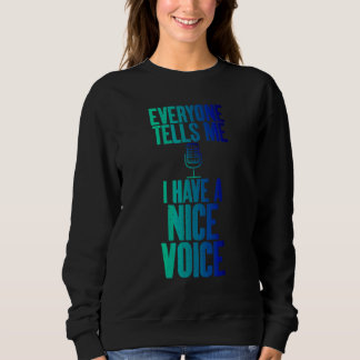 Camiseta Tenho Uma Boa Voz Ator Voz Artista De Gravação G