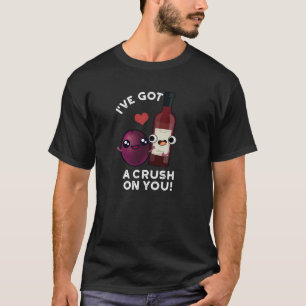 Camiseta Tenho uma paixão por ti, Engraçado, Vinho Escuro,