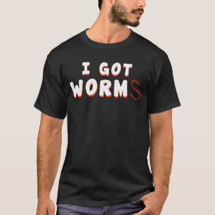 Camiseta Tenho vermes, vermicompostando fazendeiro