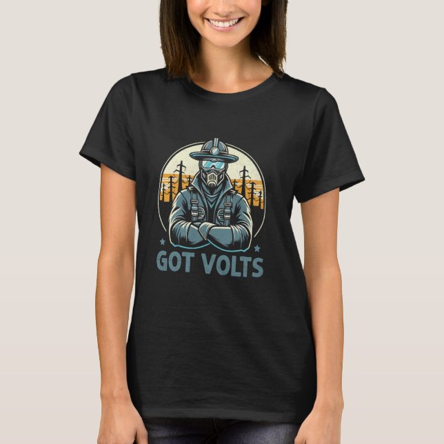 Camiseta Tenho Volteman Eletronico Elétrico (Frente)