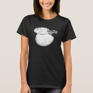 Camiseta Tênis 2 da Mesa de alimentação do pino