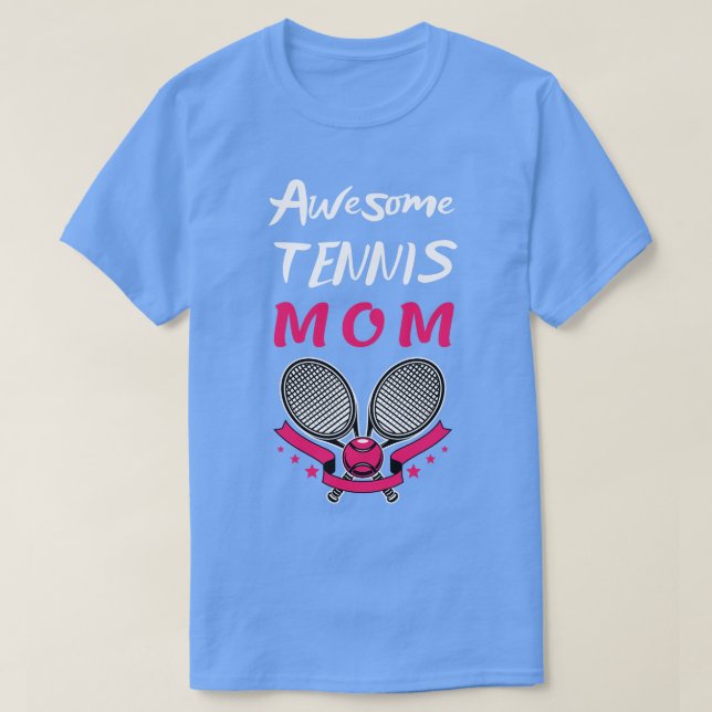 Camiseta TÊNIS Aberta dos EUA - Mãe Racket e Bola 1 (Frente do Design)
