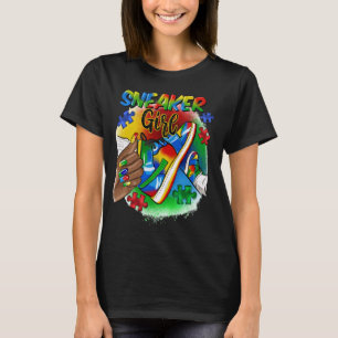 Camiseta Tênis Afro Mulher Menina Dia Mundial de Conscienti