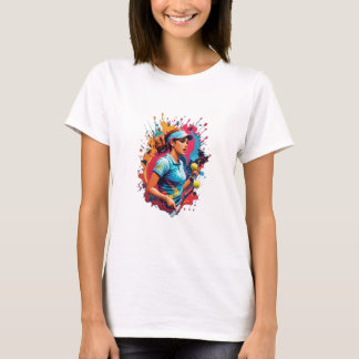 Camiseta tênis amante design colorido