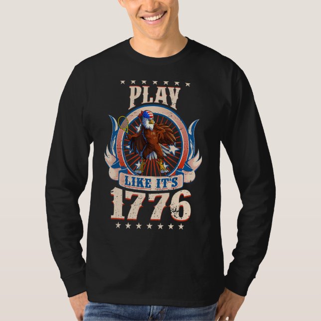 Camiseta Tênis American Eagle 4 de julho Boys Men America (Frente)