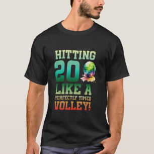 Camiseta Tênis Aniversário De 20 De 20 Anos Jogador Bi