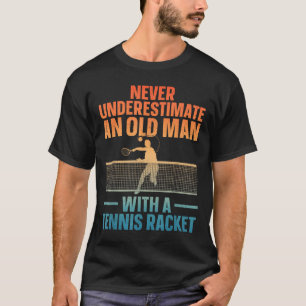 Camiseta Tênis Art Para Homens Vovô Tênis Lover Tênis Pla