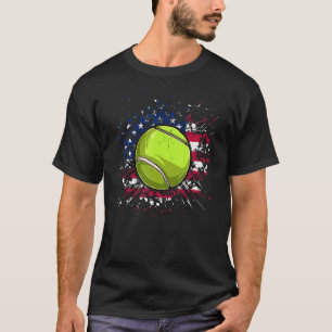 Camiseta Tênis Ball American Flag Patriótico Happy 4th Of J