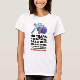 Camiseta Tênis Ball aniversário de 40 anos para player