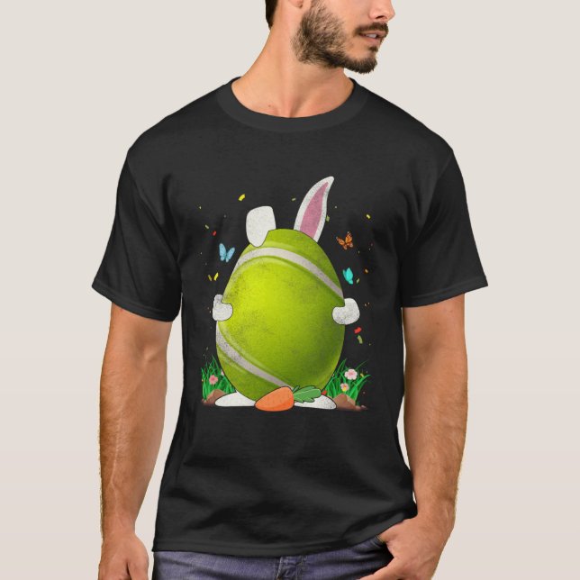 Camiseta Tênis Ball Ovo Coelhinho Orelha Dia do Felz pascoa (Frente)