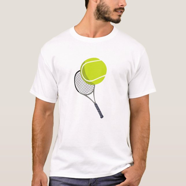 Camiseta Tênis Ball & Racket Racquet (Frente)