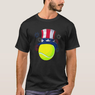 Camiseta Tênis Ball & Tio Sam Hat American Flag 4th Of J