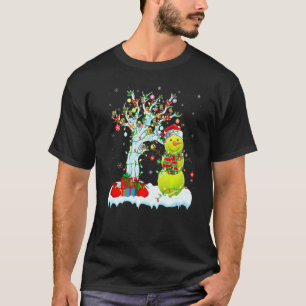 Camiseta Tênis Ball Xmas Tree Lighting Snowman Tênis Ball