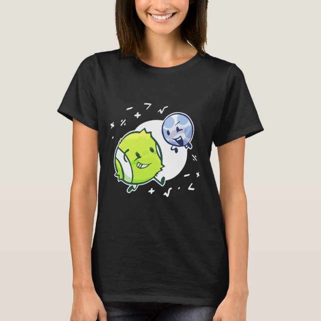 Camiseta Ténis Bola E Duo Bola de Golfe Matemática  (Frente)