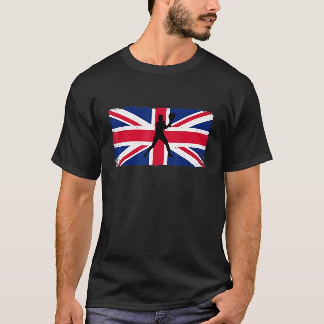 Camiseta Tênis Britânico legal (Frente)
