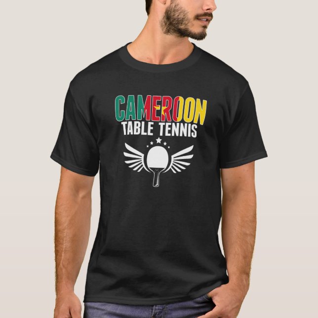 Camiseta Tênis Camarões Mesa Ping Pong Suppo (Frente)