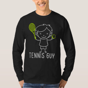 Camiseta Tênis Cara Stickman Game Racket Game Player Desi