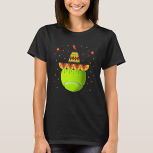 Camiseta Tênis Cinco De Mayo, Bola De Tênis Esportivo Mexic