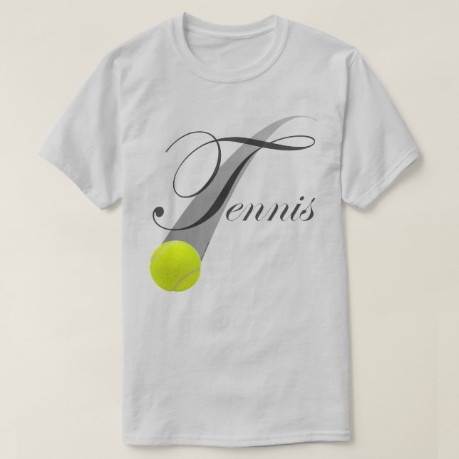 Camiseta Tênis Com Bola de Tênis (Frente do Design)