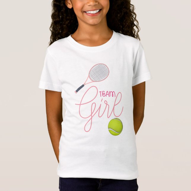 Camiseta Tênis com bola de tênis para garota (Frente)