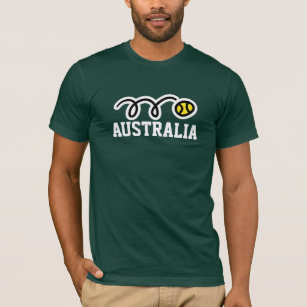 Camiseta tênis da Austrália para homens, mulheres 