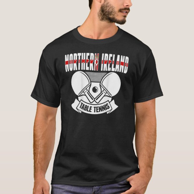 Camiseta Tênis da Irlanda norte Mesa - Irish Ping (Frente)