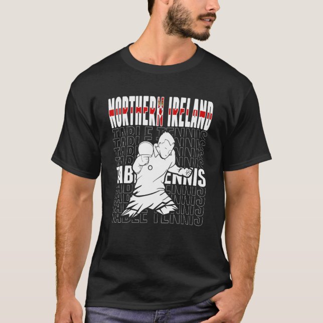 Camiseta Tênis da Irlanda norte Mesa - Irish Ping (Frente)