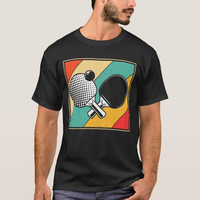 Camiseta Tênis da Mesa retrógrada - Pino do pino da pinagem (Frente)