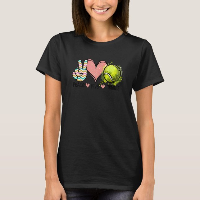 Camiseta Tênis De Amor Pela Paz Para Menina Adolescente (Frente)