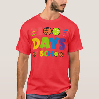 Camiseta Tênis de basquete 100 dias de ideia de presente es