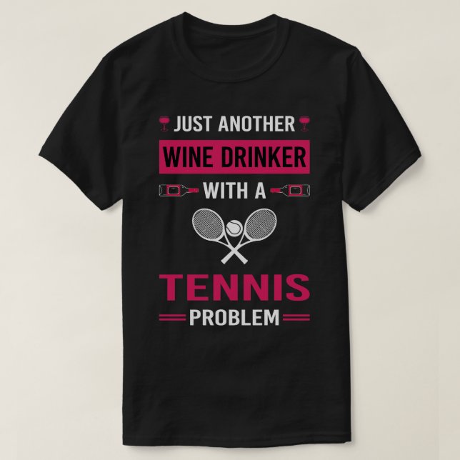 Camiseta Tênis de Bebida de Vinho (Frente do Design)
