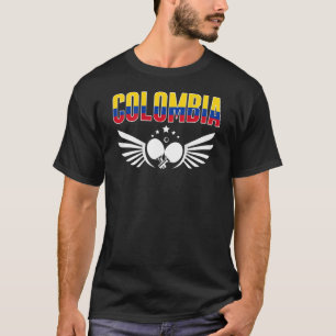 Camiseta Tênis de Mesa Colômbia - Ping Pong Colombiano