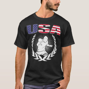 Camiseta Tênis de Mesa da América lança Ping de Suporte de