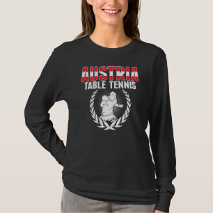 Camiseta Ténis de Mesa da Áustria Adepto de Ping Pong Aus