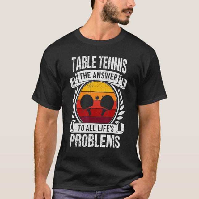 Camiseta Tênis de mesa de  Ping Pong Master Racket Sport P (Frente)