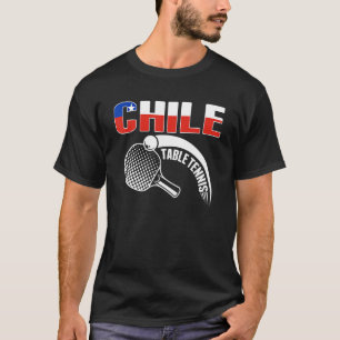 Camiseta Tênis de Mesa do Chile suporta Ping Pong T chileno