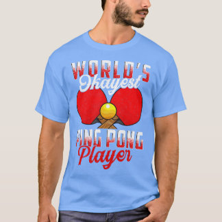 Camiseta Tênis de Mesa do jogador de pinos do Okayest Ping