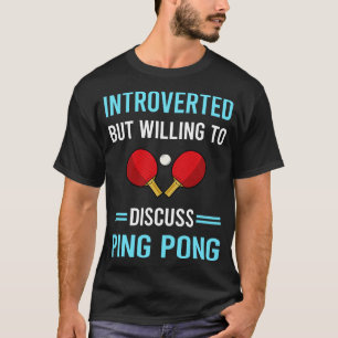 Camiseta Tênis de Mesa do pino de ping introduzido