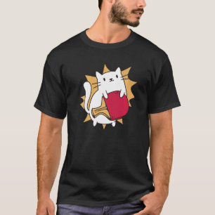 Camiseta Tênis de Mesa Gato Esportes Jogos Ping Pong Remo